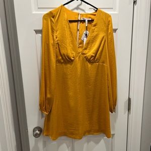 NWT BCBGeneration Empire Waist Mini Dress, Size 8 Color Sunflower